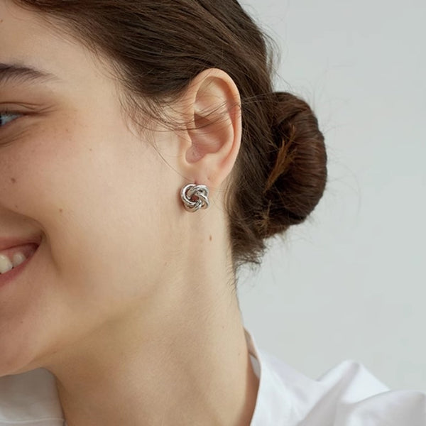 ☆「order」french style flower shape pierce gold/silver p436
