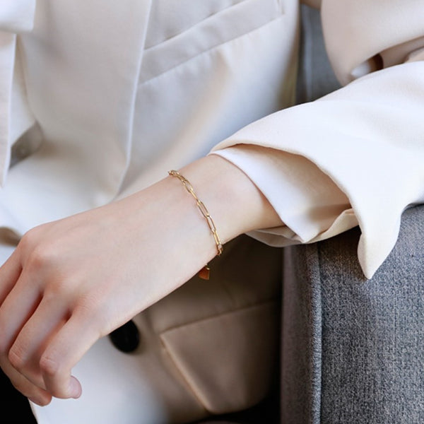 simple chain bracelet b035 – uluu - jewelry & accessory -