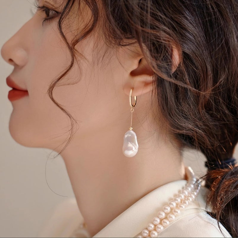 ☆「order」fish tail baroque pearl pierce/earring p402 – uluu - jewelry &  accessory -