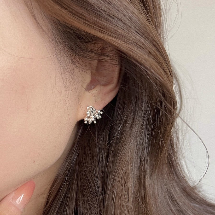 【Ruby】No.4 ピカソコッパー枠留ペアシェイプピアス Ruby】No.4 ピカソコッパー枠留ペアシェイプピアス Ruby様専用