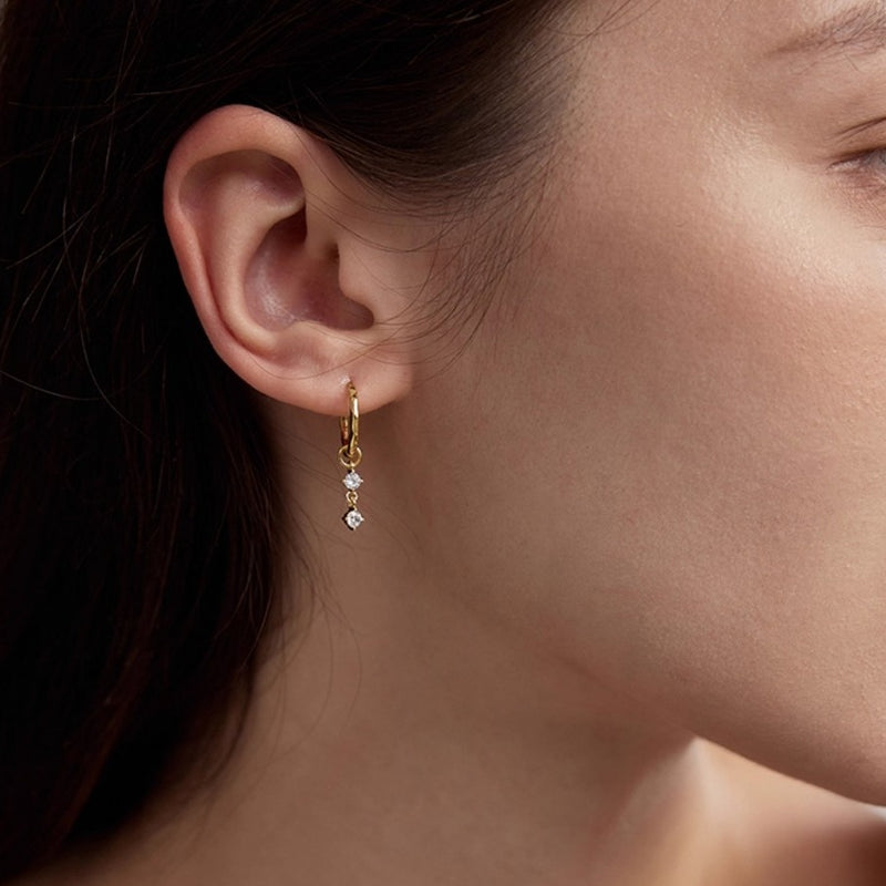 ☆「order」three types of zircon hoop pierce p445 – uluu