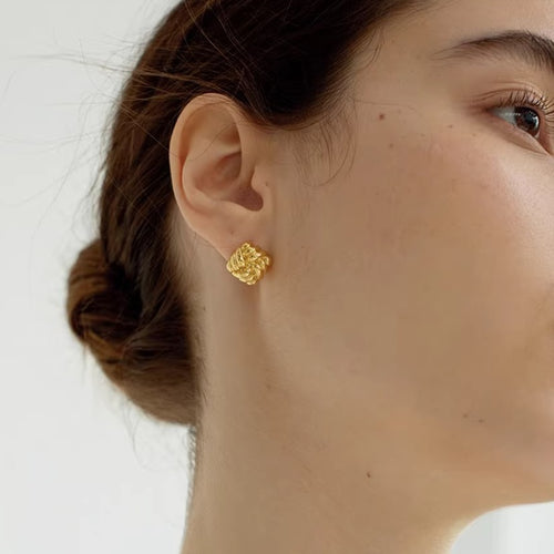 order」☆ woven metal square pierce p484 – uluu - jewelry