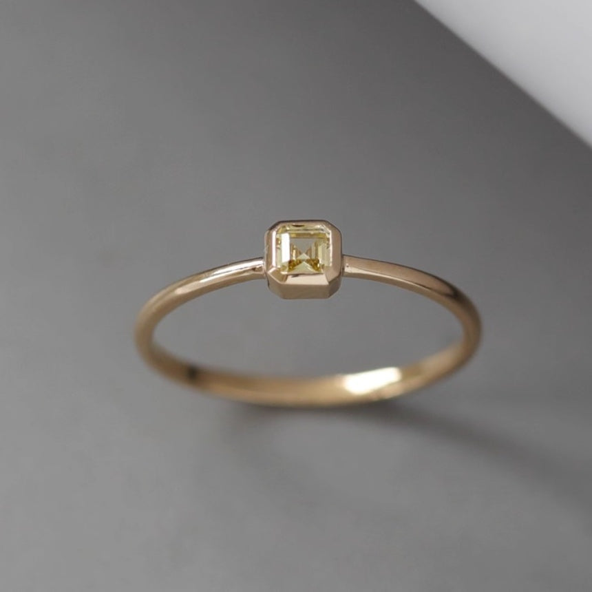 ☆「order」K14 champagne color inlay ring r169 – uluu - jewelry