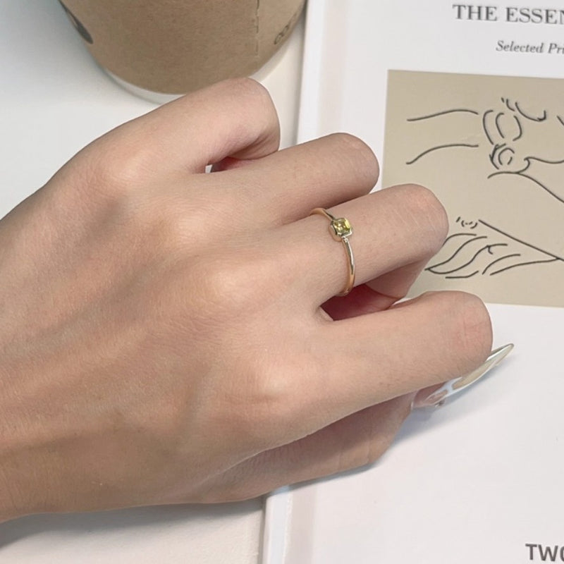 ☆「order」K14 champagne color inlay ring r169 – uluu - jewelry