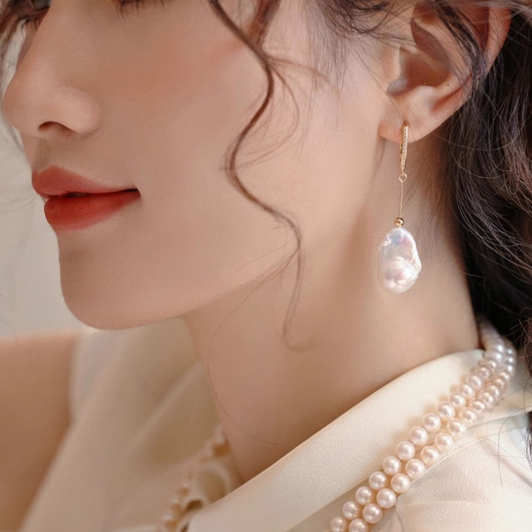 ☆「order」fish tail baroque pearl pierce/earring p402 – uluu - jewelry &  accessory -