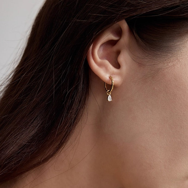 ☆「order」three types of zircon hoop pierce p445 – uluu - jewelry