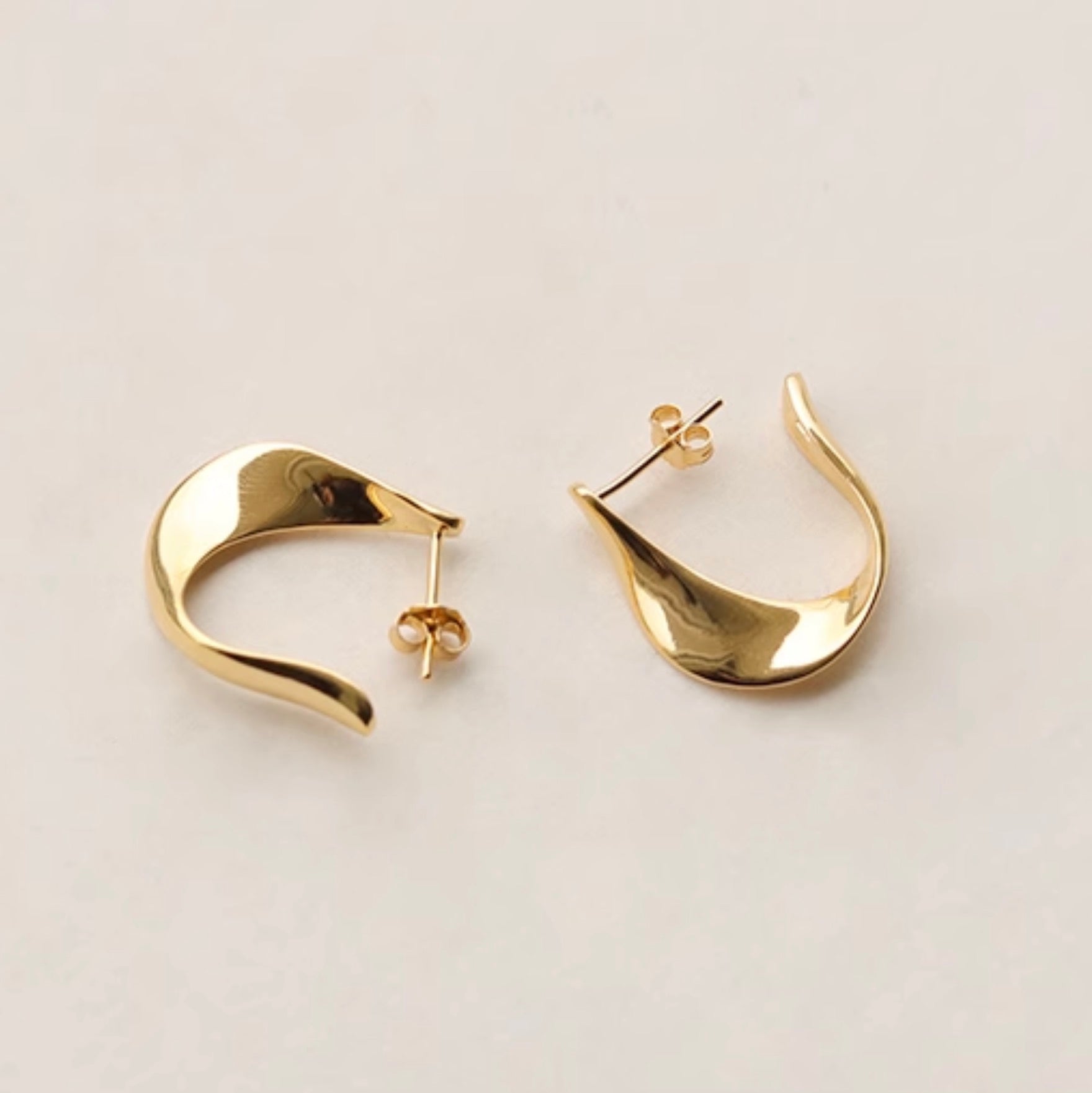 order」*twist hoop pierce gold p307 – uluu - jewelry & accessory -