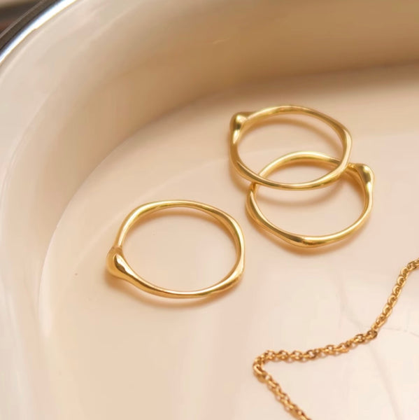「order」gold stacking ring r150 – uluu - jewelry & accessory