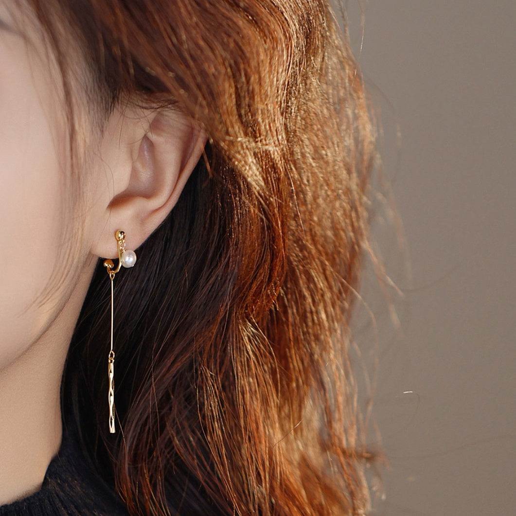 ambush peal silver hoop earrings v所々に擦れ傷があります - ピアス