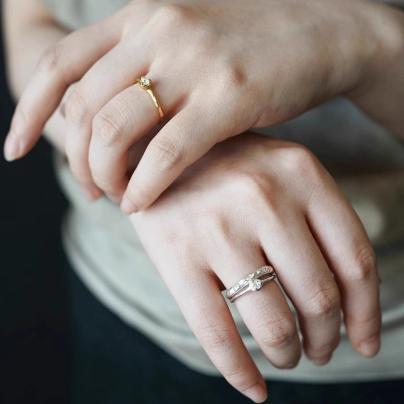 ☆「order」topaz ring gold/silver r173 – uluu - jewelry & accessory -