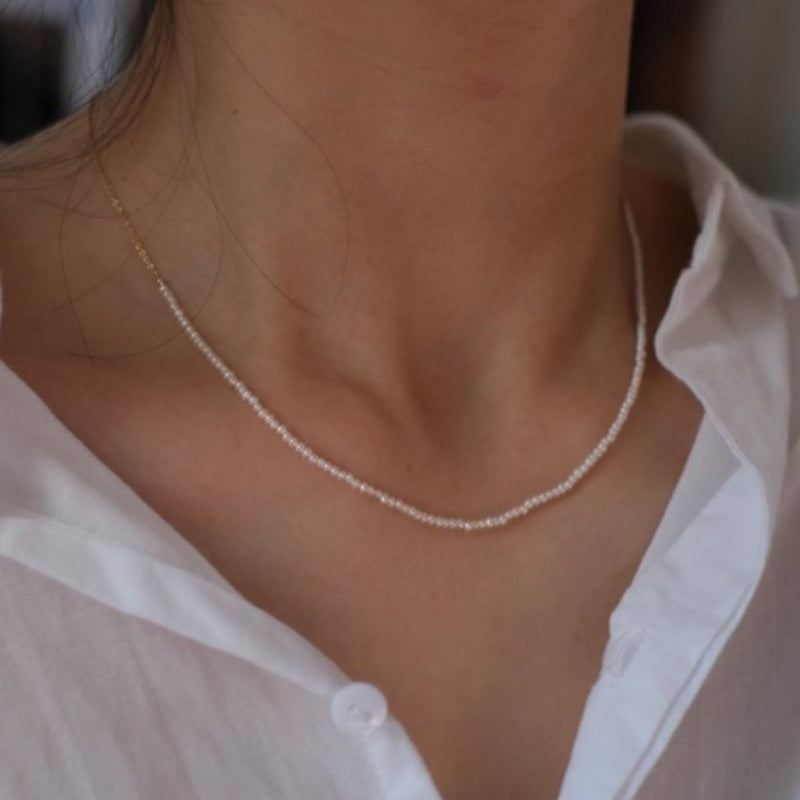 ベビーパールネックレス　k18 750刻印 K18 3mmアコヤベビーパール ネックレス 通販 - ディノス