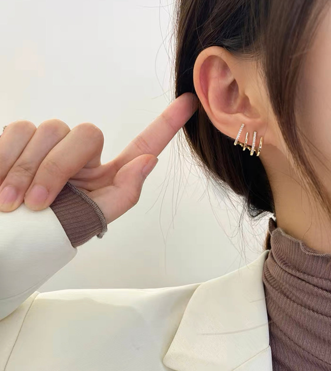 order」*4 lines zircon pierce gold/silver p137 – uluu