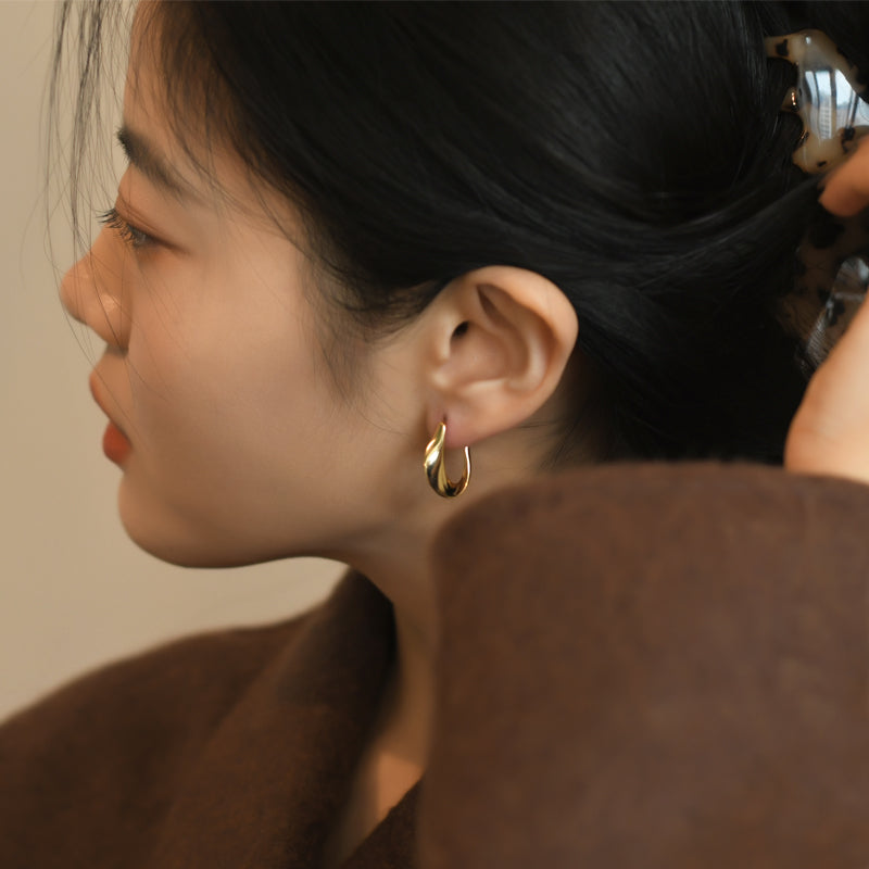 order」*twist hoop pierce gold p307 – uluu - jewelry & accessory -