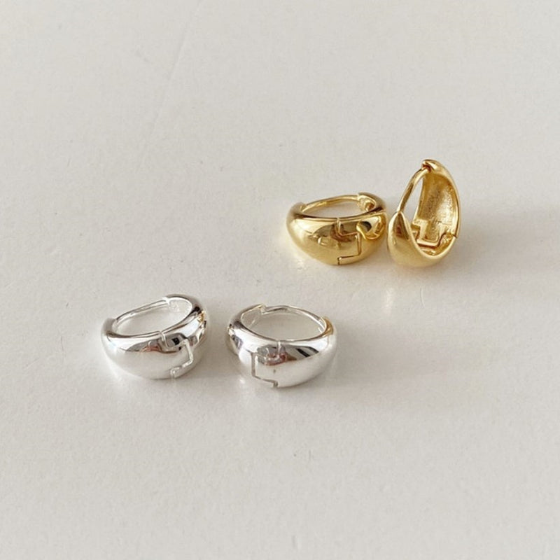 【激レア】Silver Drop pierce Sterling Silver Polished and Diamond-cut Triple Teardrop