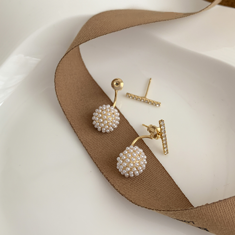 pearl ball bijou pierce p186 – uluu - jewelry & accessory -