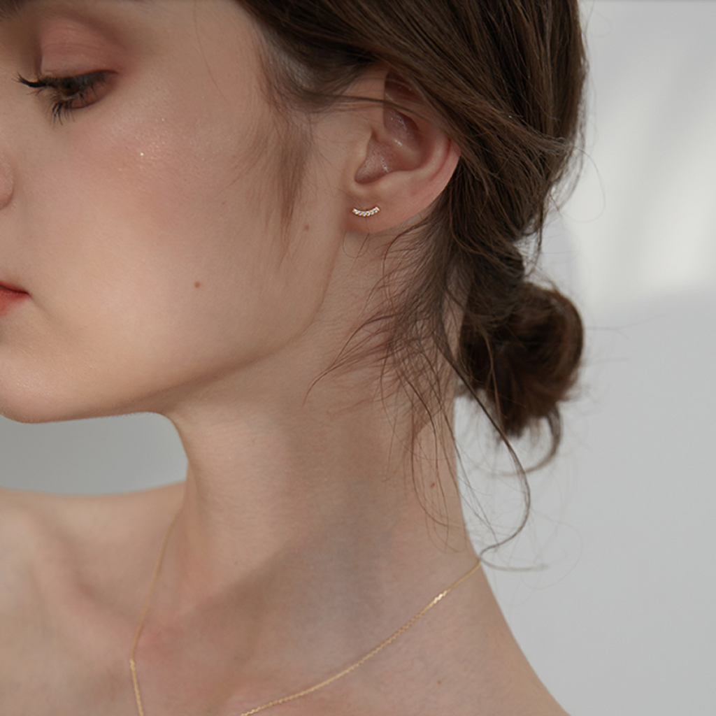 【J007】ヴィンテージ スパイニーオイスター ダングル ピアス arc bijou pierce gold/silver p146 – uluu - jewelry & accessory -