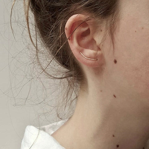 u line tiny pierce 14kgf p000 – uluu - jewelry & accessory -