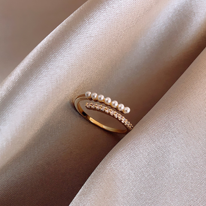 open pearl ring gold r005 – uluu - jewelry & accessory -