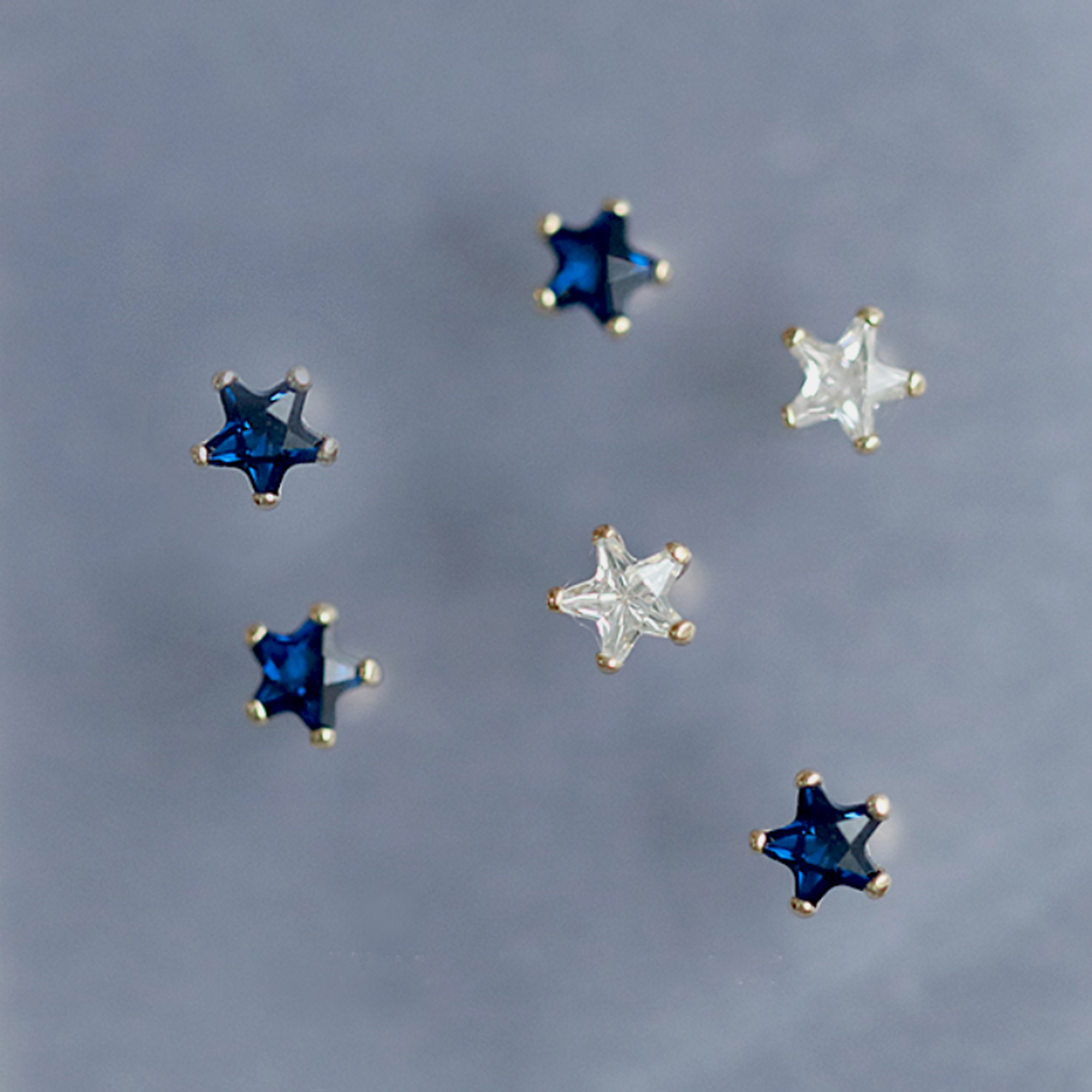 order」*star pierce blue/white p030 – uluu - jewelry & accessory -